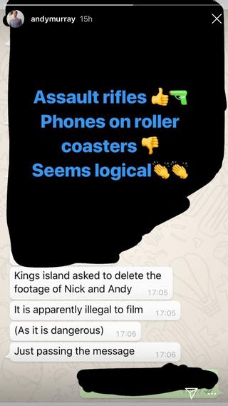 Illustration for article titled Andy Murray Is Beefing With An Amusement Park And Also America's Gun Laws